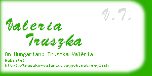 valeria truszka business card